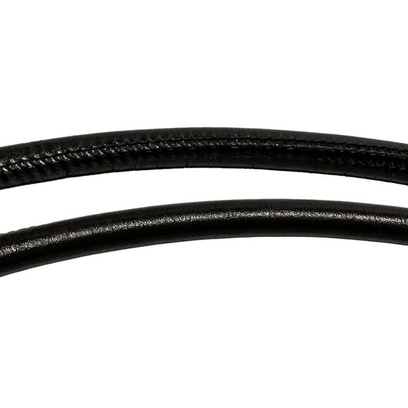 Auth CHANEL Cambon Line Medium Pochette A25178 Black Leather Shoulder Bag - Picture 9 of 16